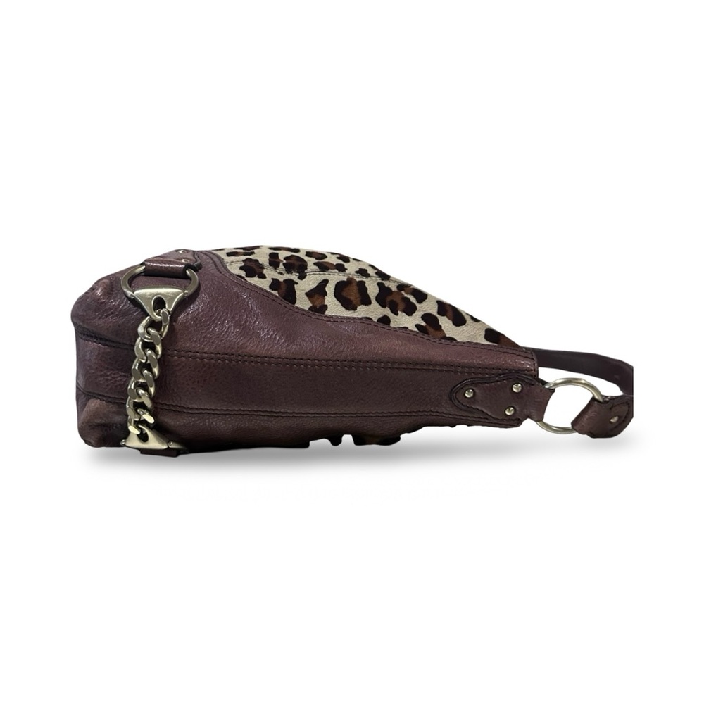 Michael kors Leopard Print Shoulder Bag calf hair/leather EUC - Picture 8 of 14
